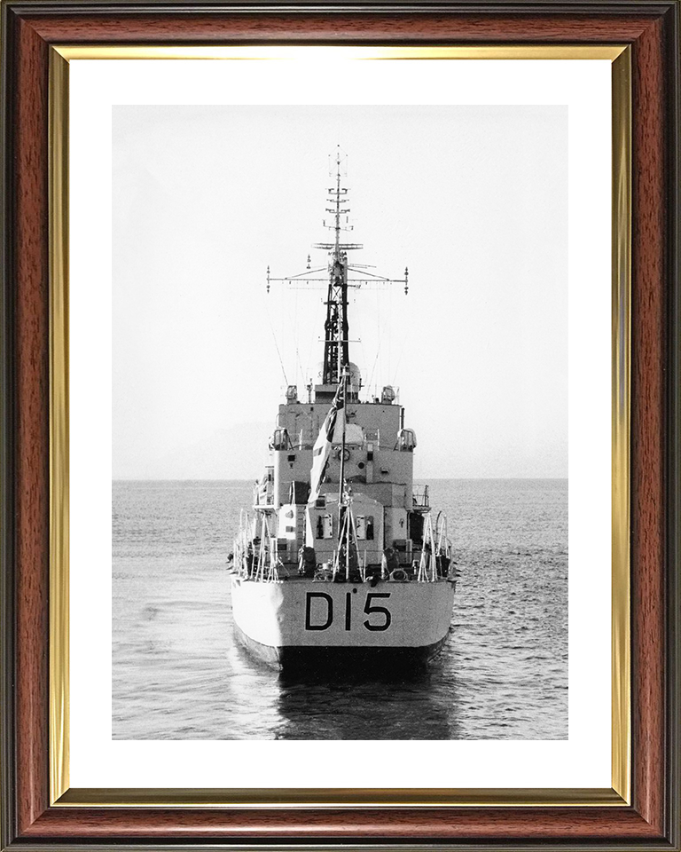 HMS Cavendish (R15) (D15) Royal Navy C Class Destroyer Stern View Photo Print Wall Art Decor Posters, Prints, & Visual Artwork Hampshire Prints 10 x 8 Classic Frame Yes