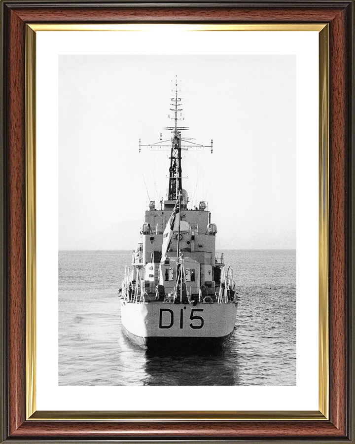 HMS Cavendish (R15) (D15) Royal Navy C Class Destroyer Stern View Photo Print Wall Art Decor Posters, Prints, & Visual Artwork Hampshire Prints 10 x 8 Classic Frame Yes