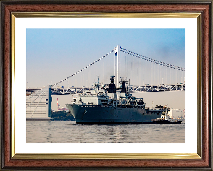 HMS Albion (L14) Royal Navy Albion Class Amphibious Ship With Tug Boats Photo Print Wall Art Naval Decor Posters, Prints, & Visual Artwork Hampshire Prints 10 x 8 Classic Frame Yes