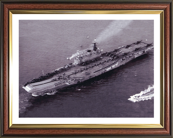 HMS Hermes R12 Royal Navy Centaur class Aircraft carrier Photo Print or Framed Print - Hampshire Prints