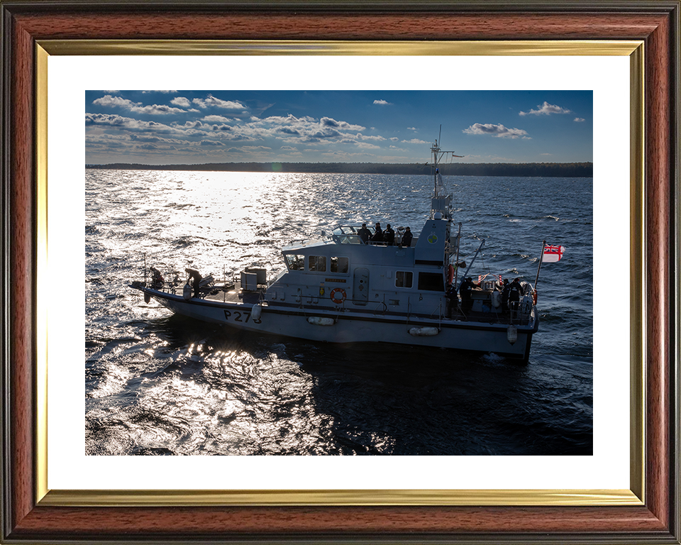 HMS Pursuer (P273) Photo Print - At Sea 2025 - Royal Navy Archer Class P2000 Patrol Vessel Hampshire Prints 10 x 8 Classic Frame Yes