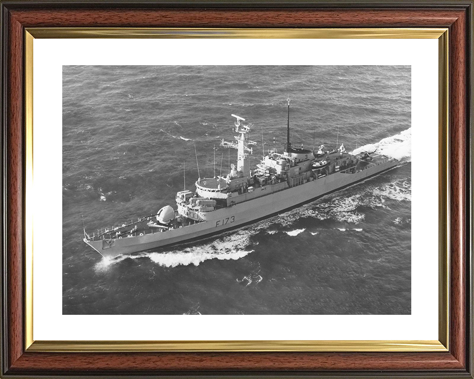 HMS Arrow (F173) Royal Navy Type 21 Frigate At Sea Photo Print Wall Art Decor Posters, Prints, & Visual Artwork Hampshire Prints 10 x 8 Classic Frame Yes
