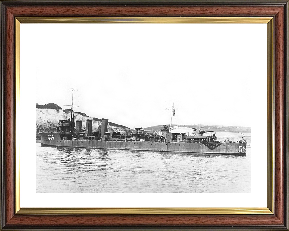 HMS Sorceress (G94) Photo Print - Dover 1919 - Royal Navy R Class Destroyer Posters, Prints, & Visual Artwork Hampshire Prints 10 x 8 Classic Frame Yes