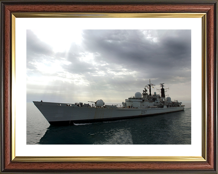 HMS Edinburgh (D97) Photo Print - Operation Telic 2003 - Royal Navy Type 42 Destroyer Hampshire Prints 10 x 8 Classic Frame Yes