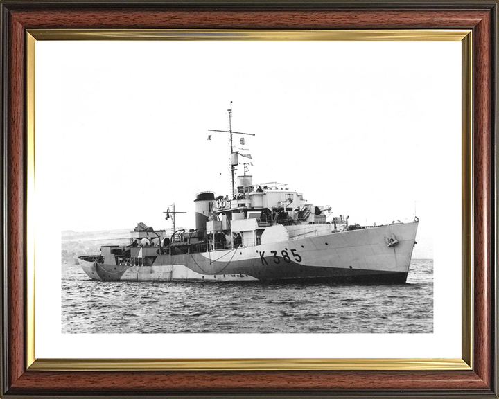 HMS Arabis (K385) Royal Navy Flower Class Corvette Starboard View Warship Photo Print Wall Art Decor Posters, Prints, & Visual Artwork Hampshire Prints 10 x 8 Classic Frame Yes