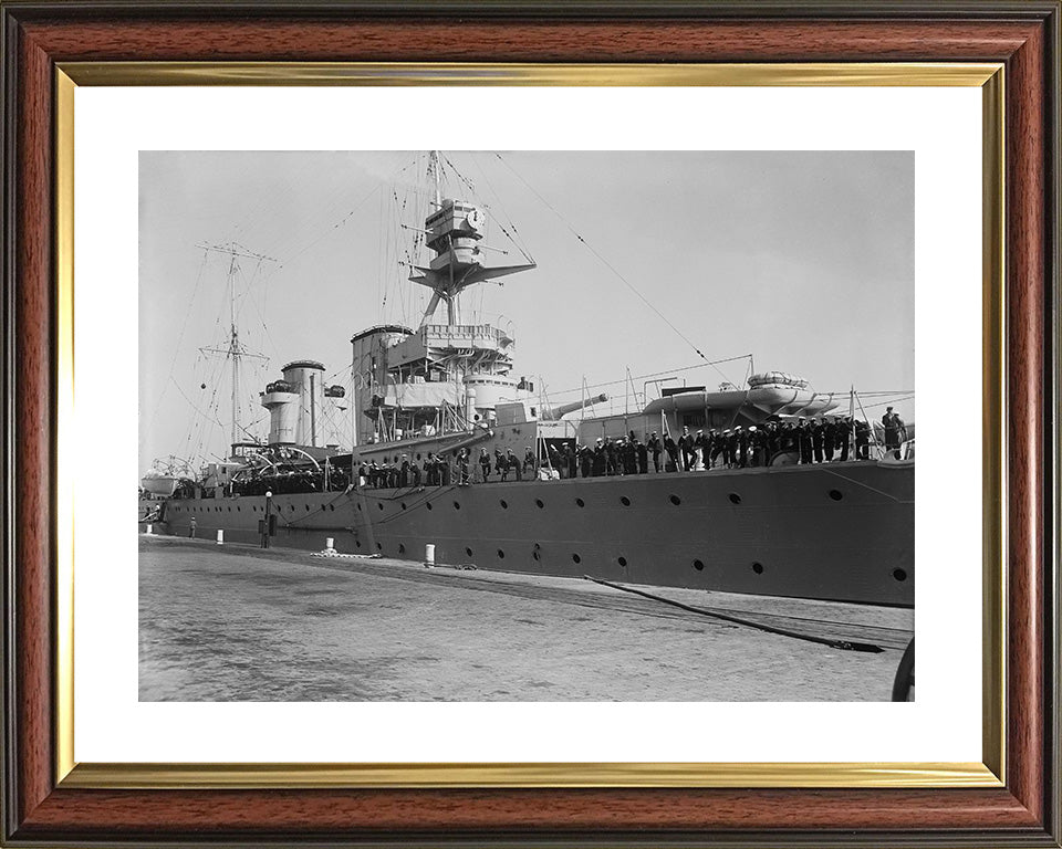 HMS Raleigh 96 (1919) | Photo Print | Framed Print | Hawkins Class | Cruiser | Royal Navy Hampshire Prints