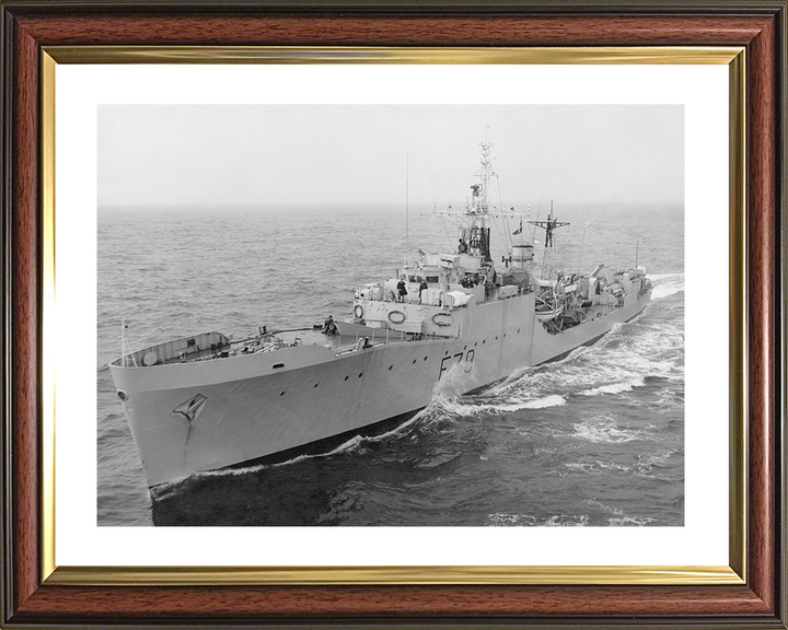 HMS Blackwood (F78) Royal Navy Blackwood Class Frigate Underway Photo Print Wall Art Decor Posters, Prints, & Visual Artwork Hampshire Prints 10 x 8 Classic Frame Yes