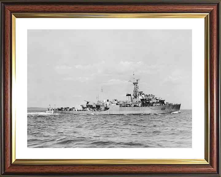 HMS Cardigan Bay (K630) Royal Navy Bay Class Frigate Starboard View Photo Print Wall Art Decor Posters, Prints, & Visual Artwork Hampshire Prints 10 x 8 Classic Frame Yes