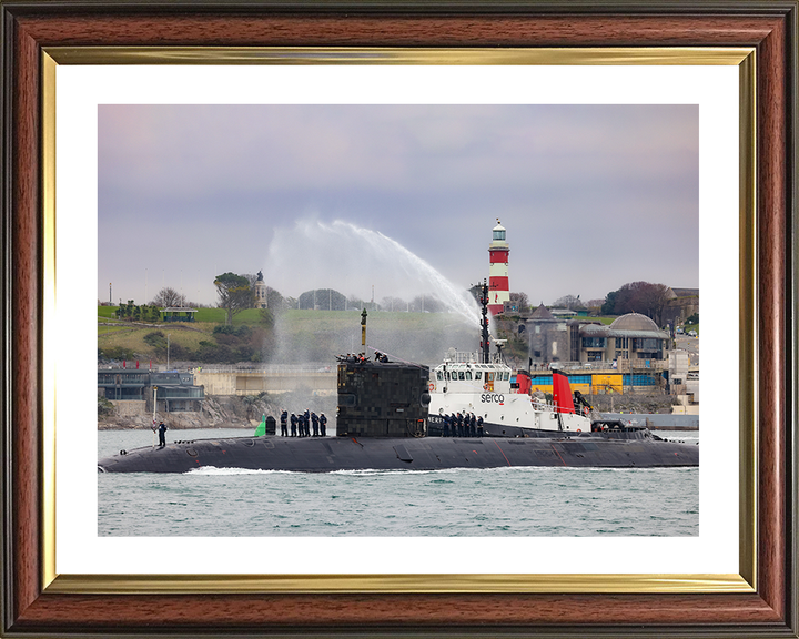 HMS Triumph (S93) Photo Print - Devonport Dec 2024 - Royal Navy Trafalgar Class Submarine