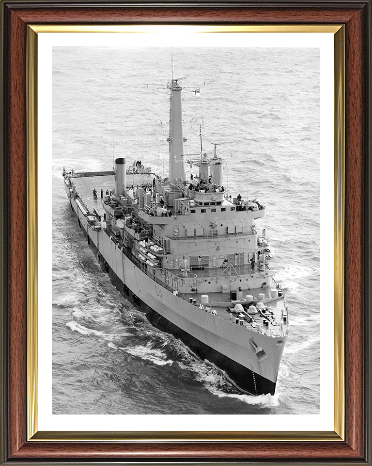 HMS Intrepid (L11) Photo Print - Starboard Bow View - Royal Navy Fearless Class Amphibious Ship Hampshire Prints 10 x 8 Classic Frame Yes