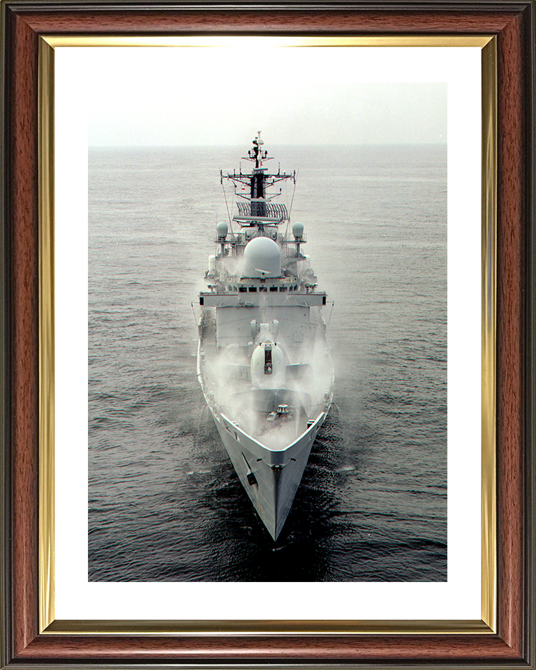 HMS Edinburgh (D97) Royal Navy Type 42 Destroyer Pre Wetting 2003 Photo Print Wall Art Decor Posters, Prints, & Visual Artwork Hampshire Prints 10 x 8 Classic Frame Yes