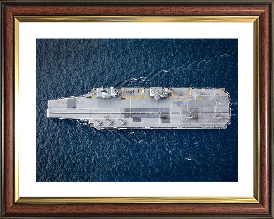 HMS Queen Elizabeth R08 Royal Navy Queen Elizabeth Class Aircraft Carrier Photo Print or Framed Print - Hampshire Prints