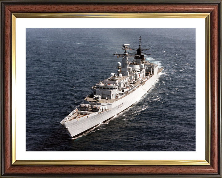 HMS London (F95) Photo Print - High Port Bow View - Royal Navy Type 22 Frigate Hampshire Prints 10 x 8 Classic Frame Yes