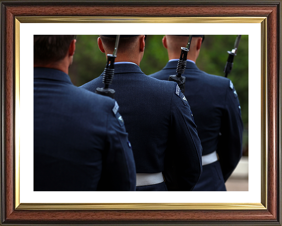 RAF Regiment on Parade Photo Print - Royal Air Force Hampshire Prints 10 x 8 Classic Frame Yes