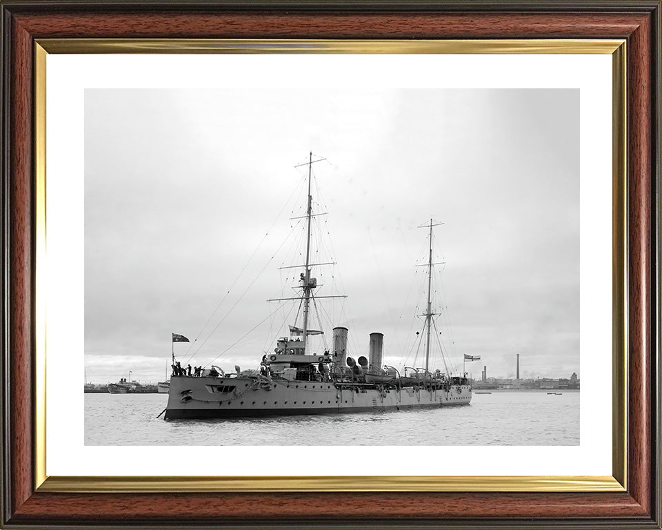 HMS Pioneer (1898) Royal Navy Pelorus class cruiser Photo Print or Framed Print - Hampshire Prints