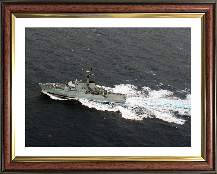 HMS Severn (P282) Photo Print - Caribbean 2015 - Royal Navy River Class Patrol Vessel Hampshire Prints 10 x 8 Classic Frame Yes