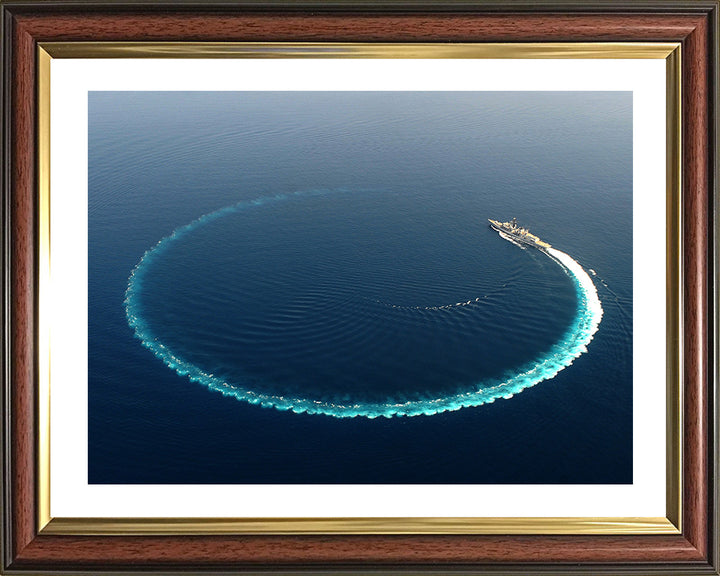 HMS Richmond (F239) Photo Print - Circle Turn - Royal Navy Type 23 Frigate Hampshire Prints 10 x 8 Classic Frame Yes