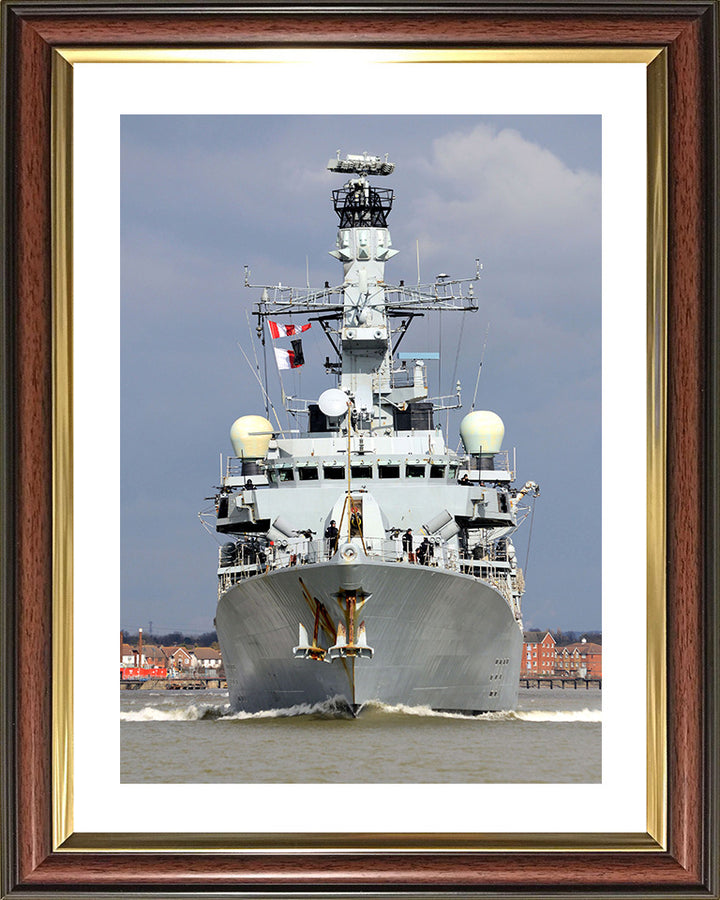 HMS Westminster (F237) Photo Print - Low Bow View - Royal Navy Type 23 Frigate Hampshire Prints 10 x 8 Classic Frame Yes