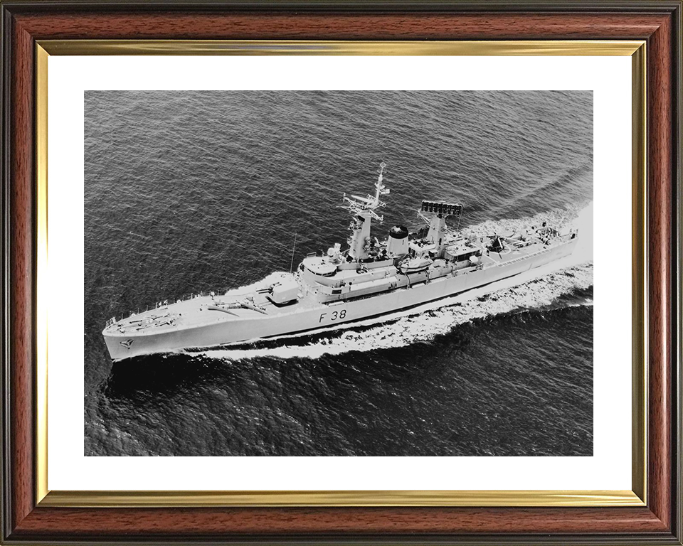HMS Arethusa (F38) Royal Navy Leander Class Frigate High Port Side View Photo Print Wall Art Decor Posters, Prints, & Visual Artwork Hampshire Prints 10 x 8 Classic Frame Yes