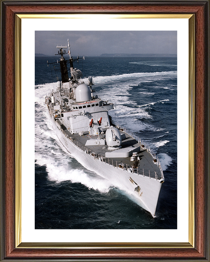 HMS York (D98) Photo Print - Bow View 2004 - Royal Navy Type 42 Destroyer