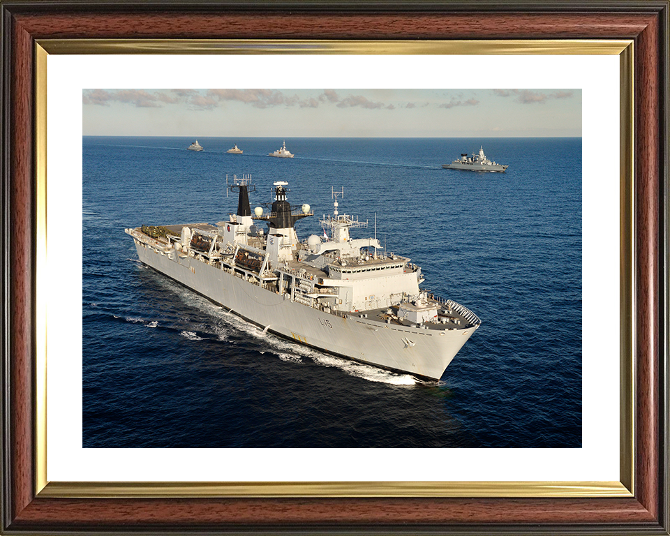HMS Bulwark (L15) Royal Navy Albion Class Amphibious Ship Task Group Photo Print Wall Art Decor Posters, Prints, & Visual Artwork Hampshire Prints 10 x 8 Classic Frame Yes
