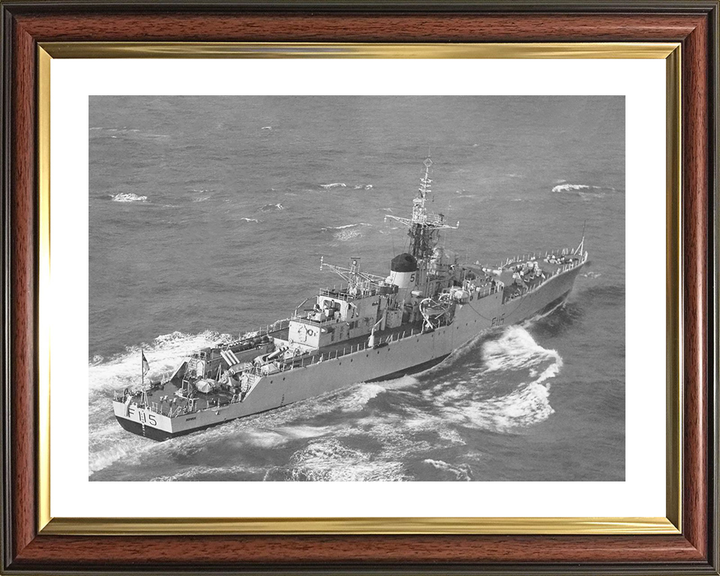 HMS Berwick (F115) Royal Navy Rothesay Class Frigate Underway Photo Print Wall Art Decor Posters, Prints, & Visual Artwork Hampshire Prints 10 x 8 Classic Frame Yes
