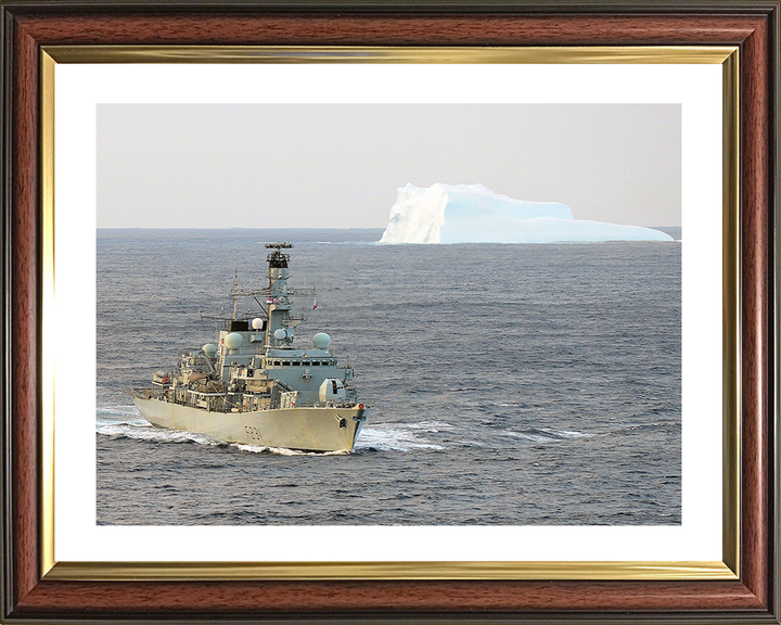 HMS Argyll (F231) Photo Print - South Atlantic 2013 - Royal Navy Type 23 Frigate Posters, Prints, & Visual Artwork Hampshire Prints 10 x 8 Classic Frame Yes