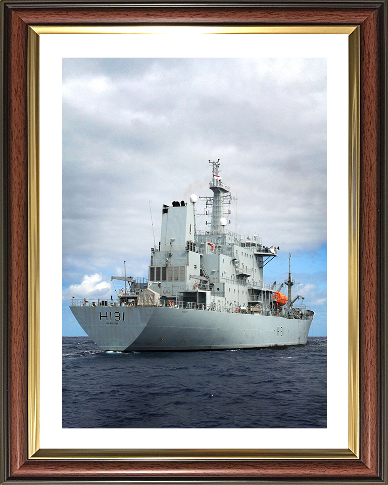 HMS Scott (H131) Photo Print - At Sea 2007 - Royal Navy Ocean Survey Vessel Hampshire Prints 10 x 8 Classic Frame Yes