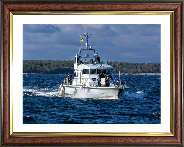 HMS Dasher (P280) Photo Print - Underway 2025 - Royal Navy Archer Class P2000 Patrol Vessel Hampshire Prints 10 x 8 Classic Frame Yes