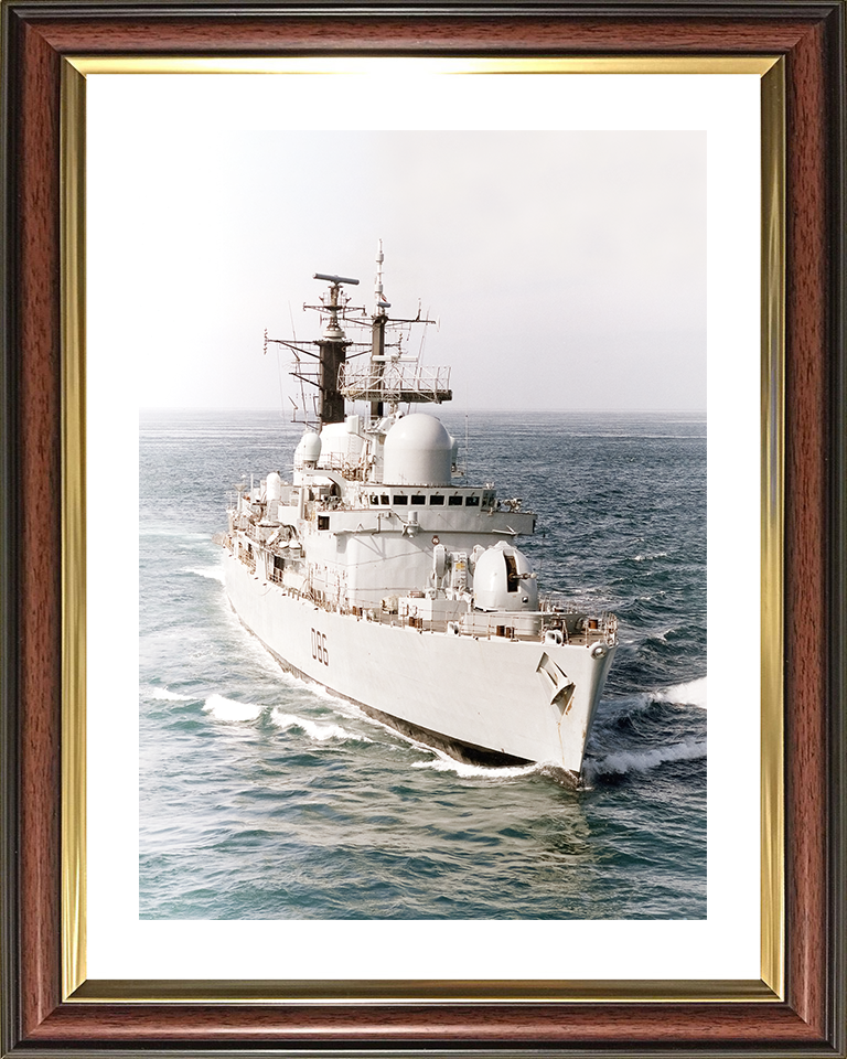 HMS Birmingham (D86) Royal Navy Type 42 Destroyer Underway Photo Print Wall Art Decor Posters, Prints, & Visual Artwork Hampshire Prints 10 x 8 Classic Frame Yes