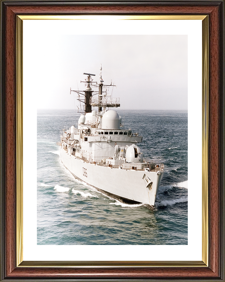 HMS Birmingham (D86) Royal Navy Type 42 Destroyer Underway Photo Print Wall Art Decor Posters, Prints, & Visual Artwork Hampshire Prints 10 x 8 Classic Frame Yes