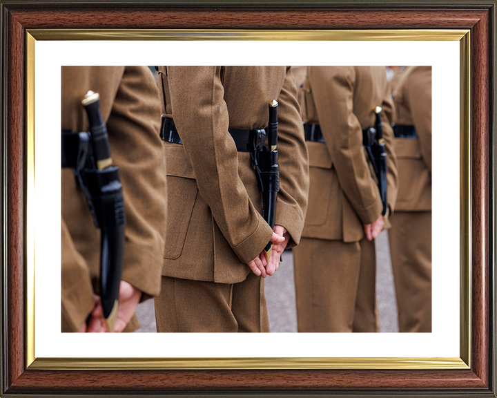 British Army Royal Gurkha Rifles Kukri Knife Closeup Passing Off Parade Photo Print Wall Art Posters, Prints, & Visual Artwork Hampshire Prints 10 x 8 Classic Frame Yes