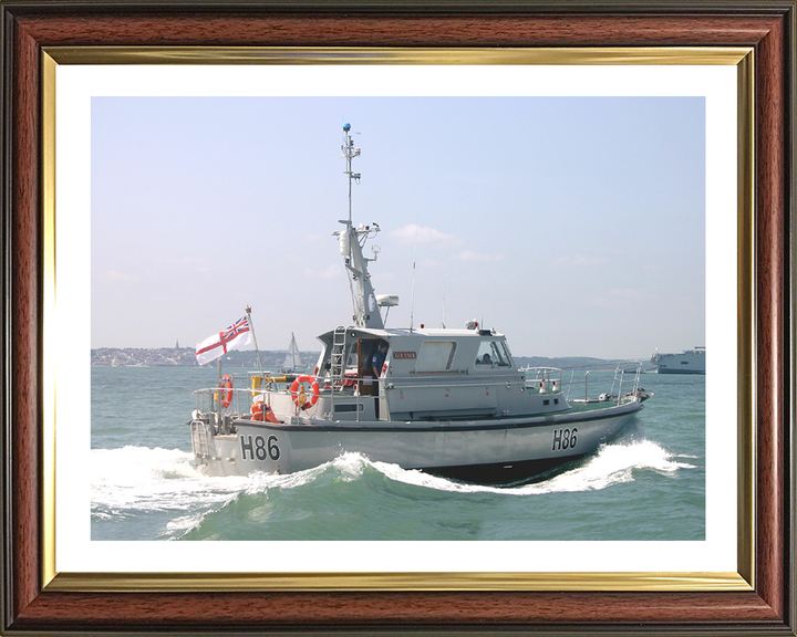 HMS Gleaner H86 | Photo Print | Framed Print | Poster | Survey Motor Launch | Royal Navy Hampshire Prints