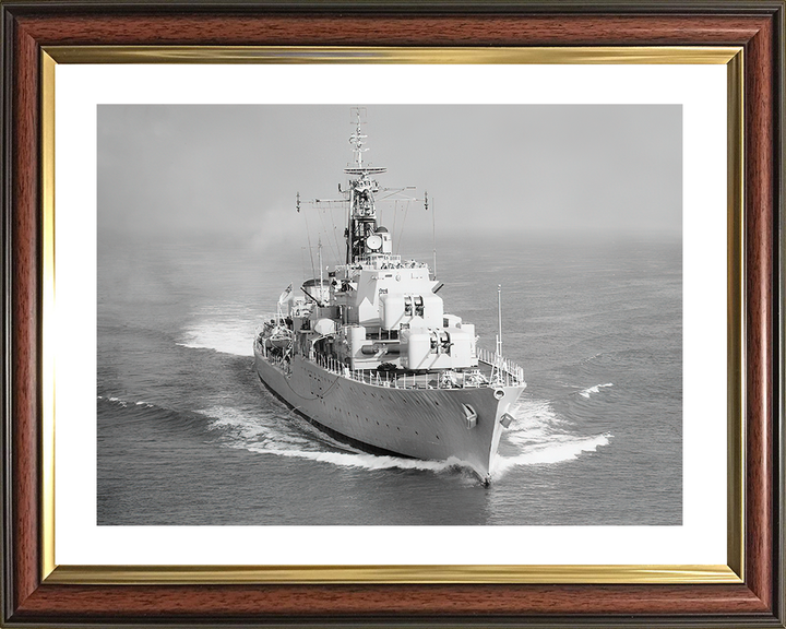 HMS Dainty (D108) Royal Navy Daring Class Destroyer Starboard Bow View Photo Print Wall Art Decor Posters, Prints, & Visual Artwork Hampshire Prints 10 x 8 Classic Frame Yes