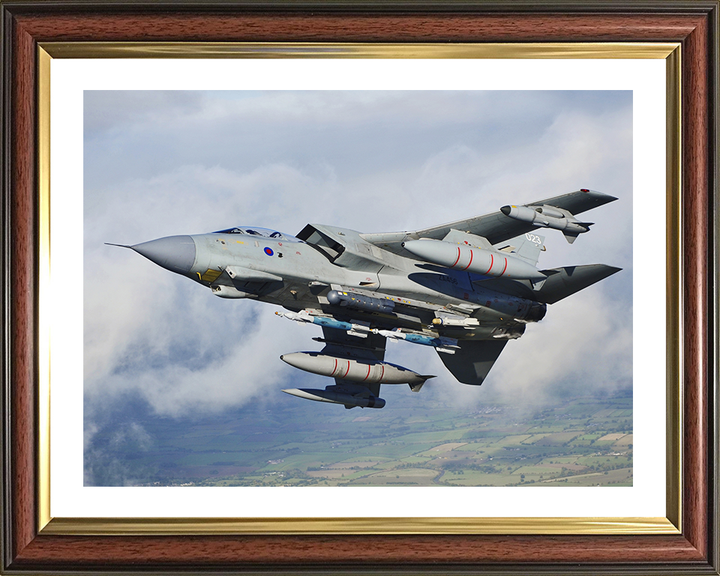 RAF Tornado GR4 from A IX(B) Sqn Photo Print - Royal Air Force Aircraftn | Photography Hampshire Prints 10 x 8 Classic Frame Yes