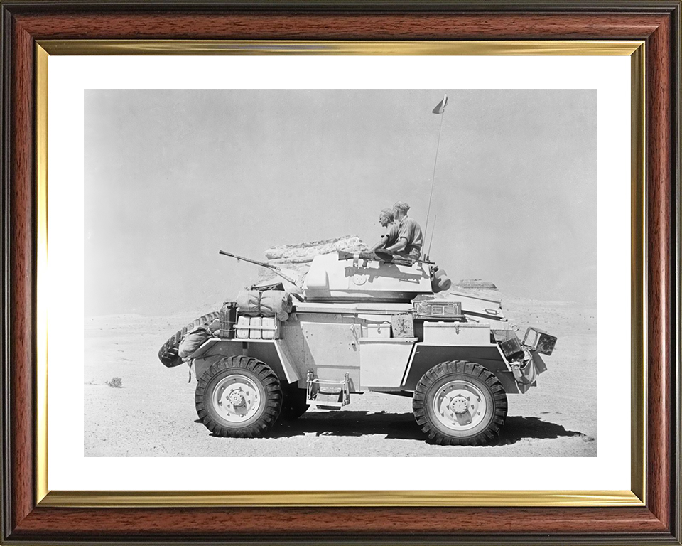 Humber Mk III Armoured Car Photo Print - British Army Vehicle Hampshire Prints 10 x 8 Classic Frame Yes