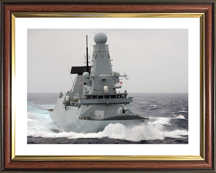 HMS Daring (D32) Photo Print - Caribbean Sea 2013 - Royal Navy Type 45 Destroyer Posters, Prints, & Visual Artwork Hampshire Prints 10 x 8 Classic Frame Yes