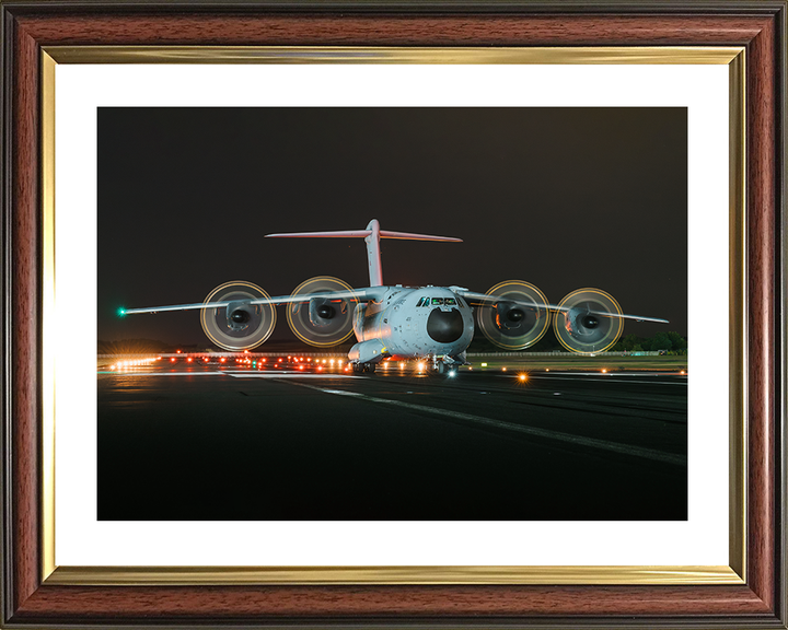 RAF Atlas A400M Powering up 2025 Photo Print - Royal Air Force Aircraft Posters, Prints, & Visual Artwork Hampshire Prints 10 x 8 Classic Frame Yes