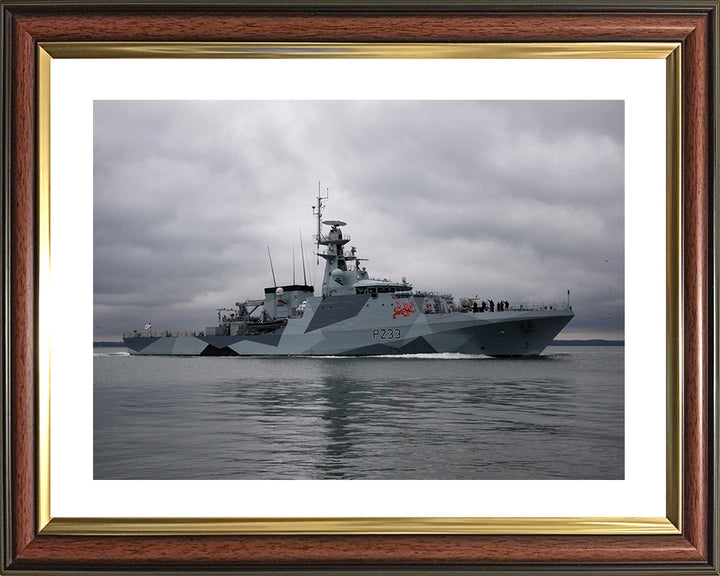 HMS Tamar P233 Royal Navy River class patrol vessel Photo Print or Framed Print - Hampshire Prints