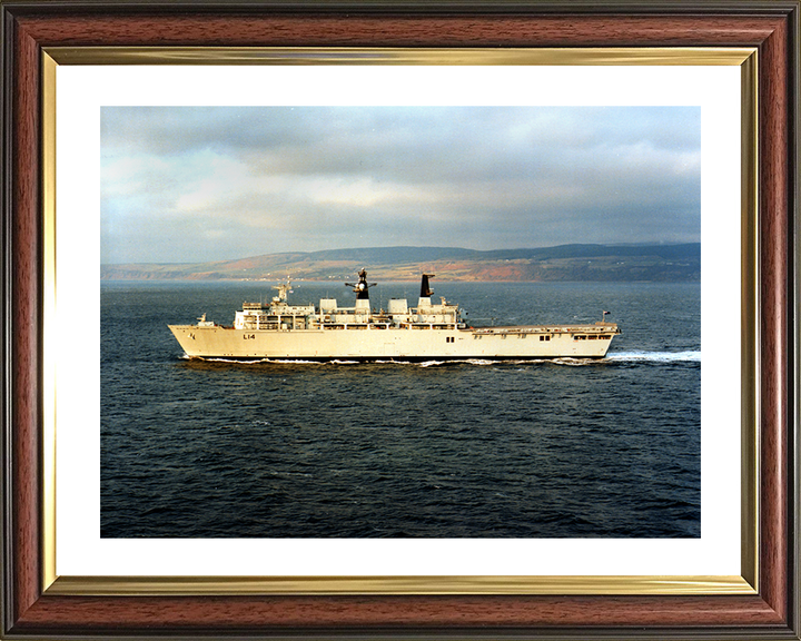 HMS Albion (L14) Photo Print - During Trials 2002 - Royal Navy Albion Class Amphibious Ship Posters, Prints, & Visual Artwork Hampshire Prints 10 x 8 Classic Frame Yes