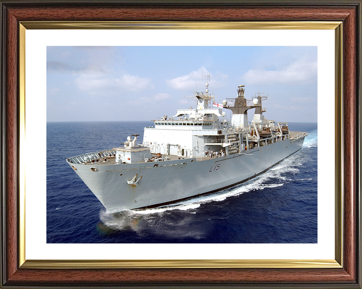 HMS Bulwark (L15) Photo Print - Operation Highbrow 2006 - Royal Navy Albion Class Amphibious Ship Hampshire Prints 10 x 8 Classic Frame Yes