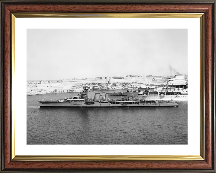 HMS Coventry (D43) Royal Navy C Class Light Cruiser Port side Photo Print Wall Art Decor Posters, Prints, & Visual Artwork Hampshire Prints 10 x 8 Classic Frame Yes