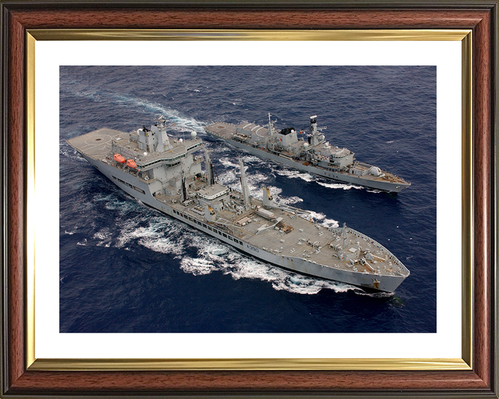 RFA Wave Ruler (A390) Photo Print - During a RAS 2006 - Royal Fleet Auxiliary Wave Class Fleet Tanker Posters, Prints, & Visual Artwork Hampshire Prints 10 x 8 Classic Frame Yes