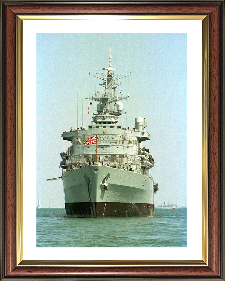 HMS Fearless (L10) Photo Print - At Anchor 2001 - Royal Navy Fearless Class Landing Platform Dock