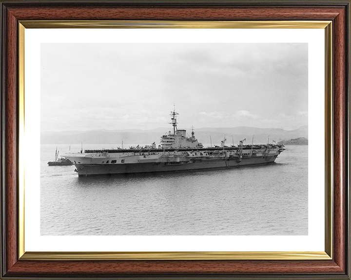 HMS Indefatigable (R10) Photo Print - Wellington 1945 - Royal Navy Implacable Class Aircraft Carrier