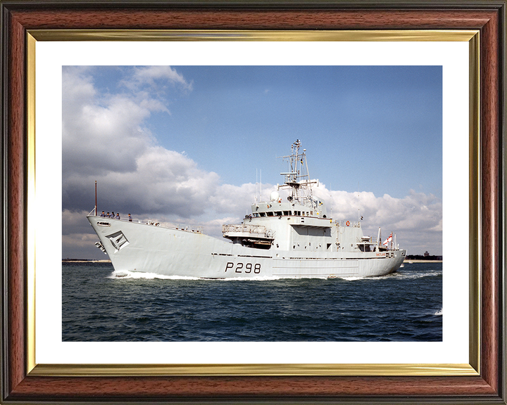 HMS Shetland (P298) Photo Print - Port Side View - Royal Navy Island Class Patrol Vessel