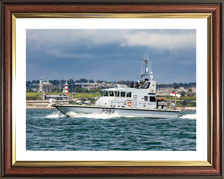 HMS Trumpeter (P294) Photo Print - Plymouth 2021 - Royal Navy Archer Class P2000 Patrol Vessel Hampshire Prints 10 x 8 Classic Frame Yes