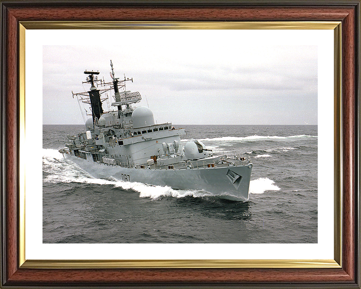 HMS Newcastle (D87) Photo Print - Underway 1999 - Royal Navy Type 42 Destroyer