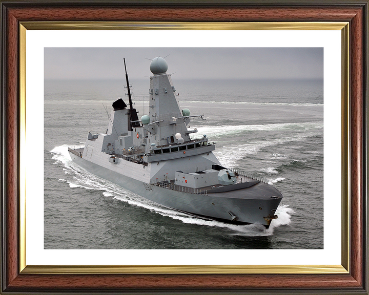 HMS Diamond (D34) Photo Print - Underway 2011 - Royal Navy Type 45 Destroyer Hampshire Prints 10 x 8 Classic Frame Yes