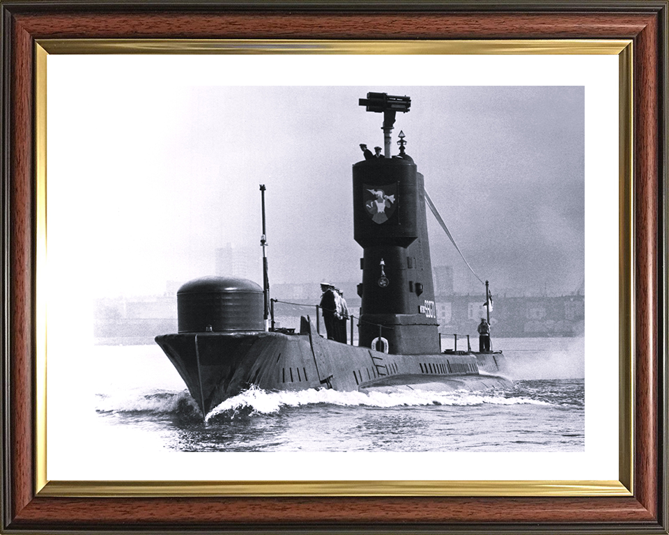 HMS Aeneas (S72) Photo Print - Paying Off 1972 - Royal Navy Amphion Class Submarine
